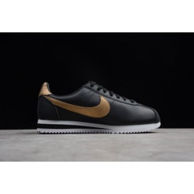 Nike Classic Cortez Se Siyah / Metal Altın Lifestyle Ayakkabı Türkiye - CVEQOIC8